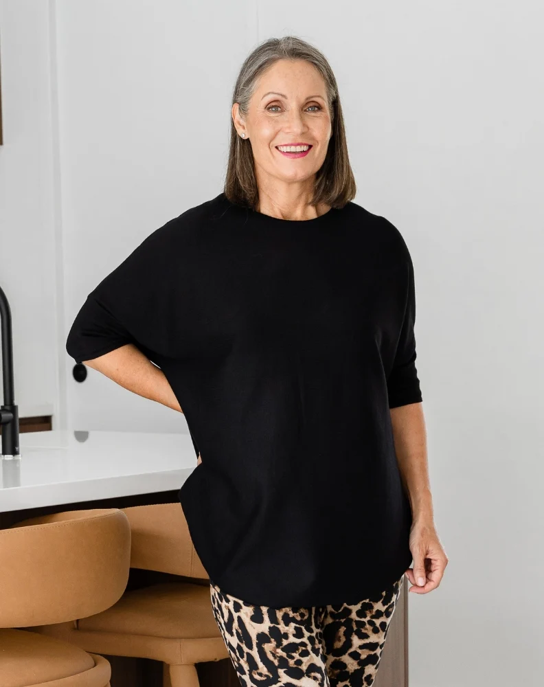 Batwing Knit - Black - Image 4
