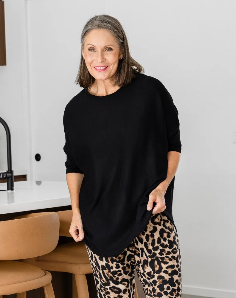 Batwing Knit - Black - Image 9