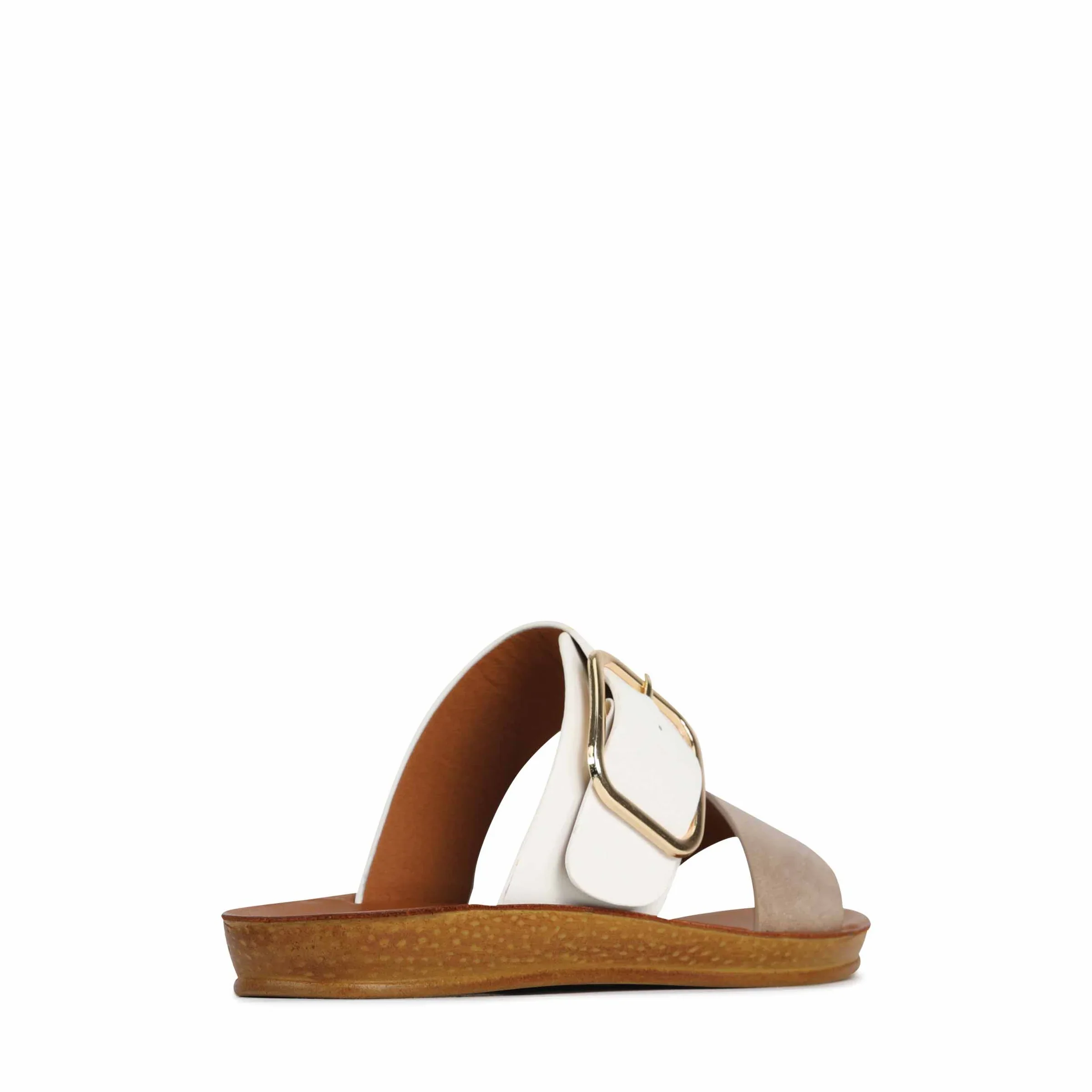 Doti Slip-on Sandals - Taupe/White - Image 7