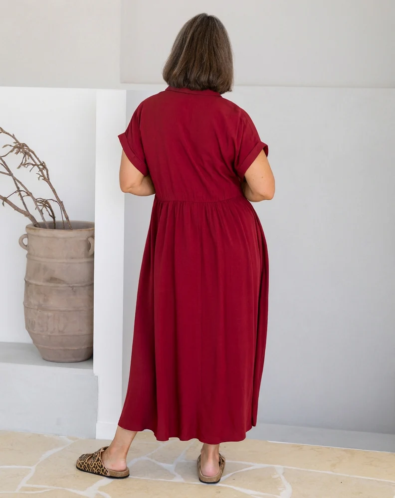 Elsie Dress - Cherry - Image 8