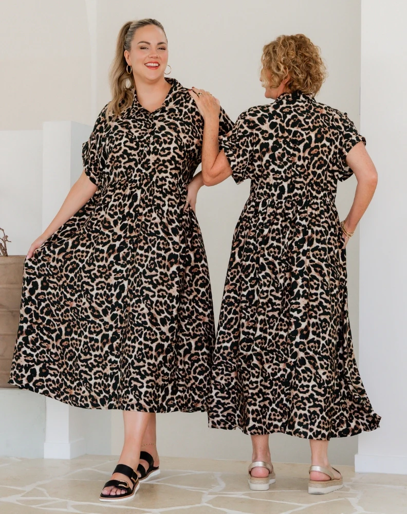 Elsie Dress - Leopard - Image 6