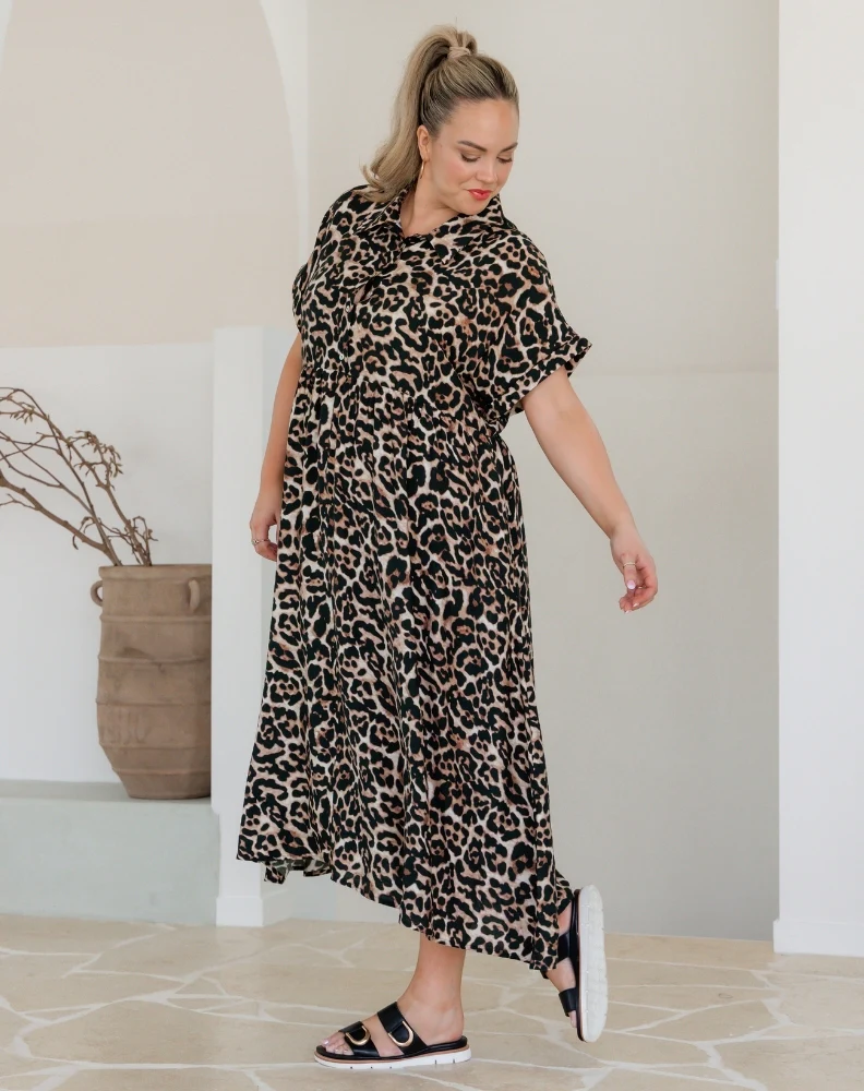 Elsie Dress - Leopard - Image 7