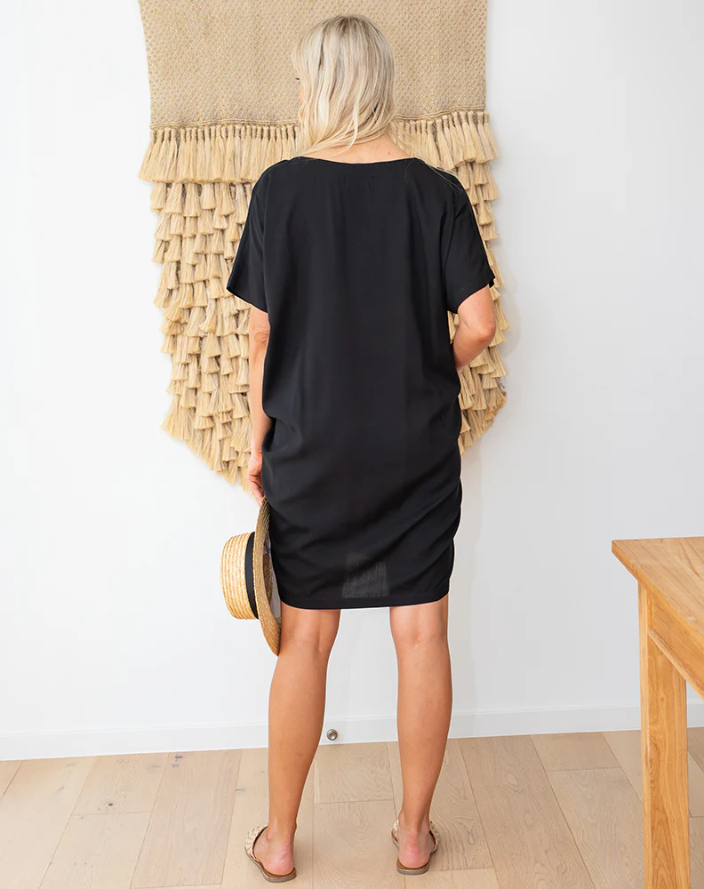 Pocket Dress -Black - Image 8