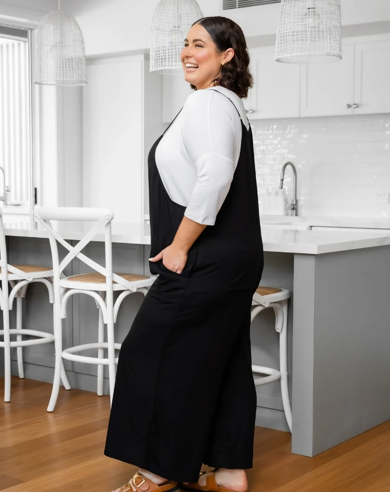 Rayon Overall -Black - Image 8