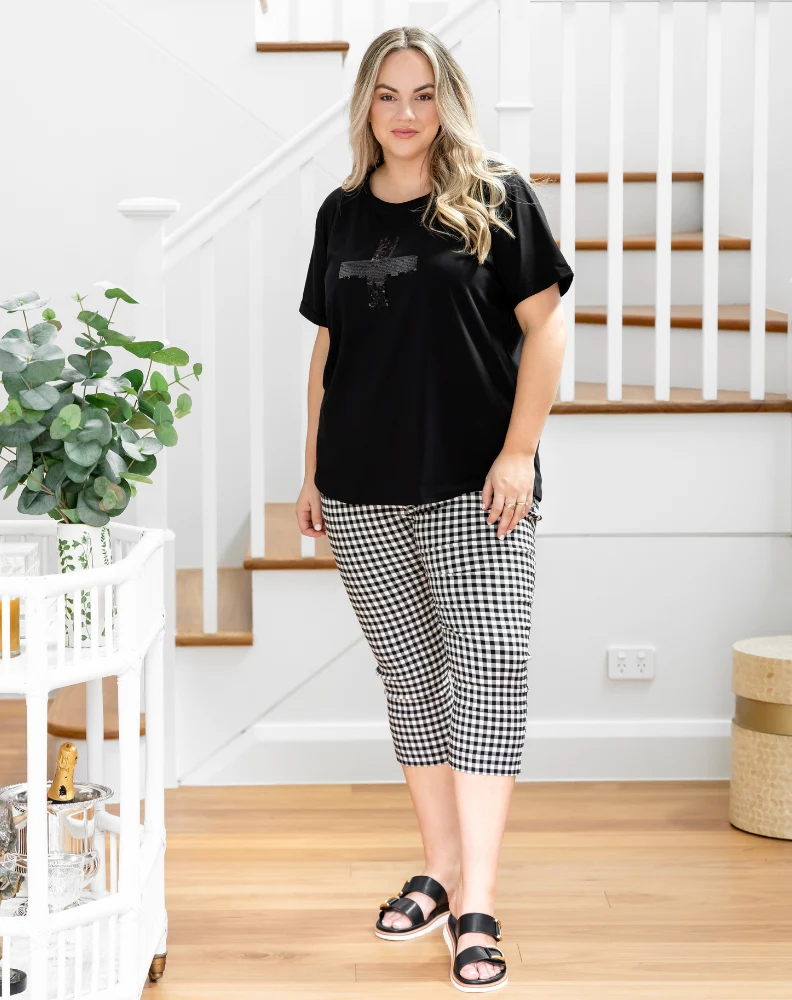 Gingham Capri Pants - Image 7