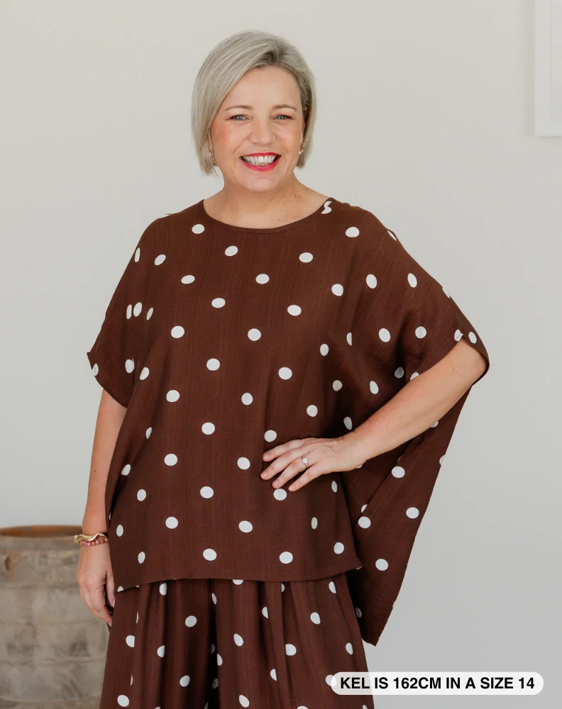 Kitty Top - Chocolate Spot - Image 3