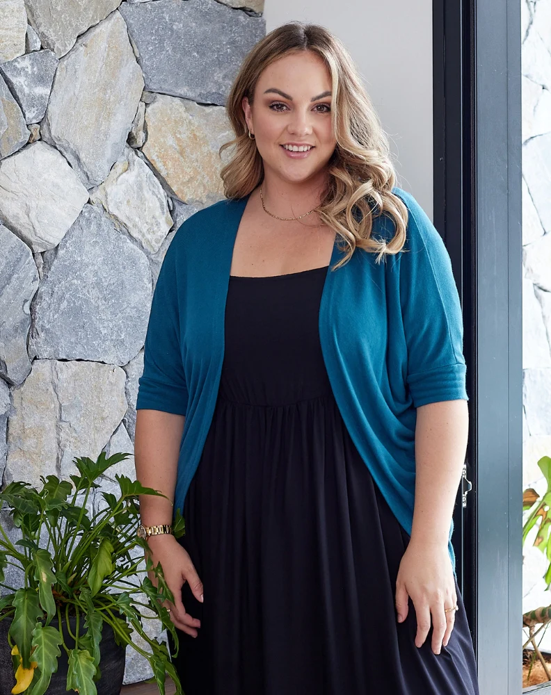 Mini Shrug - Teal - Image 5