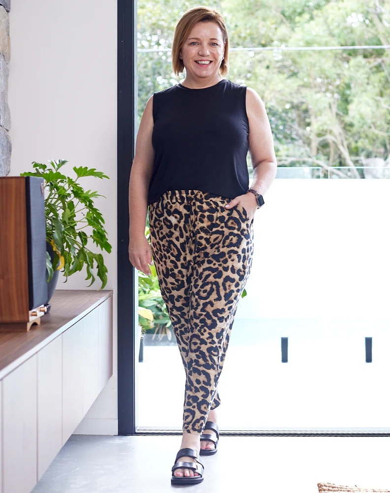 Slouch Pant -Brown Animal - Image 4