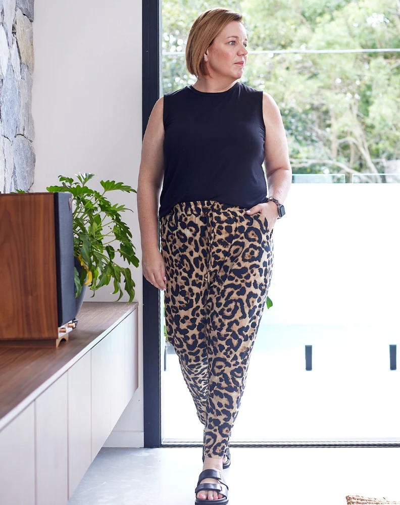 Slouch Pant -Brown Animal - Image 9