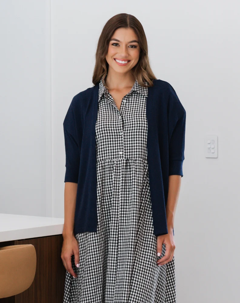 Slouch Shrug - Navy - Image 3