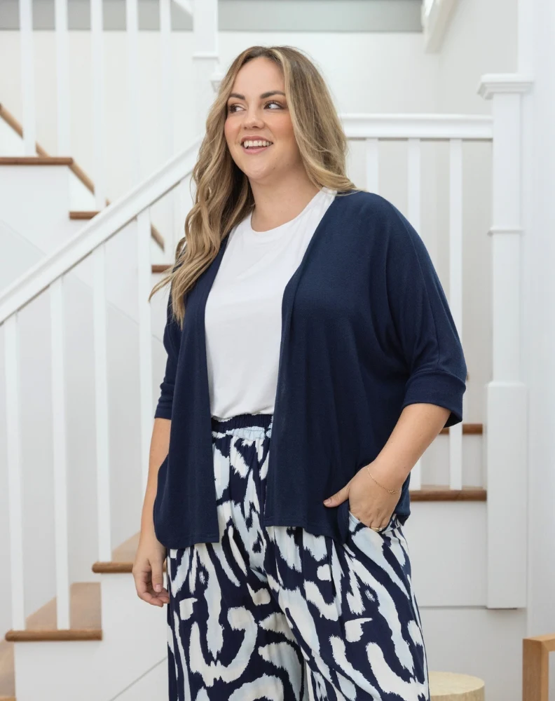 Slouch Shrug - Navy - Image 5