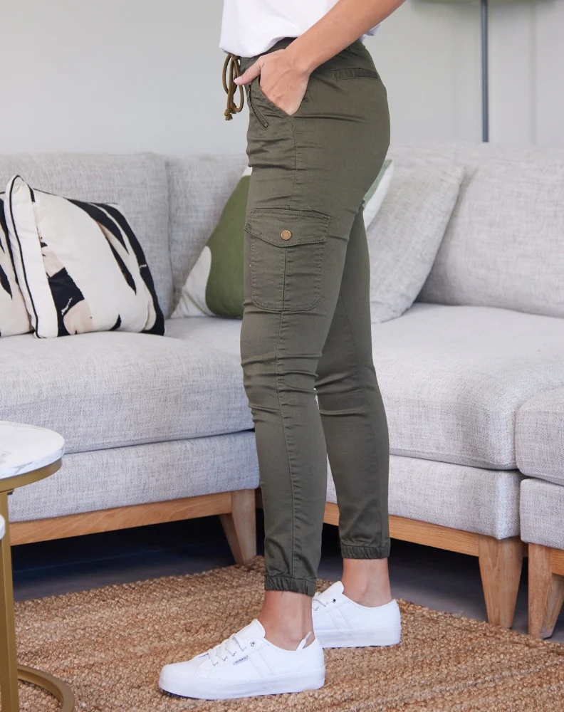 Khaki Cargo Jogger - Image 7